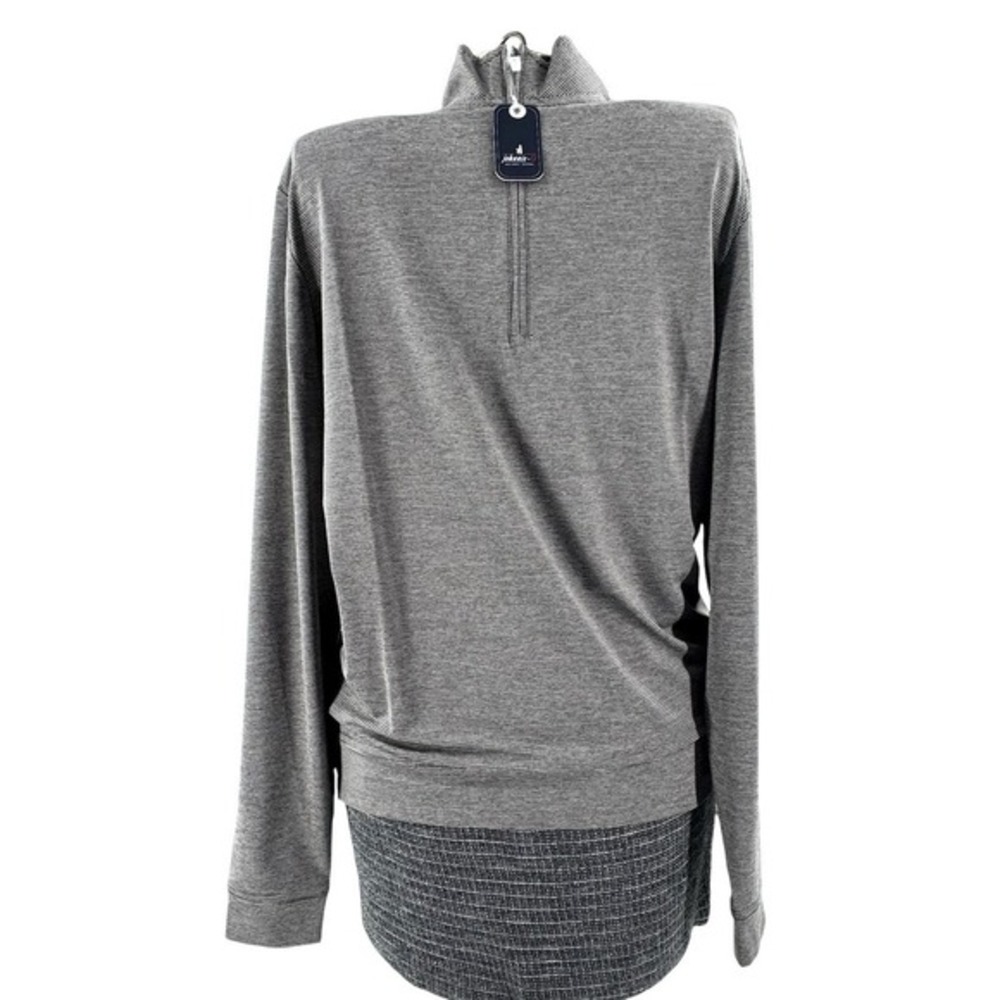 NWT Johnnie O 1/4 Zip Pullover Vaughn Meteor Gray Golf Mens S (Retails‎ $118)